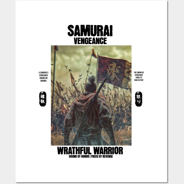 Epic Battle: The Samurai's Journey to Vengeance Wall Art by Creative Art Universe